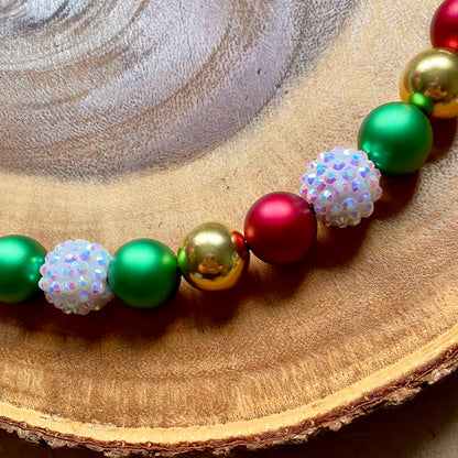 Christmas Ornament Beaded Collar