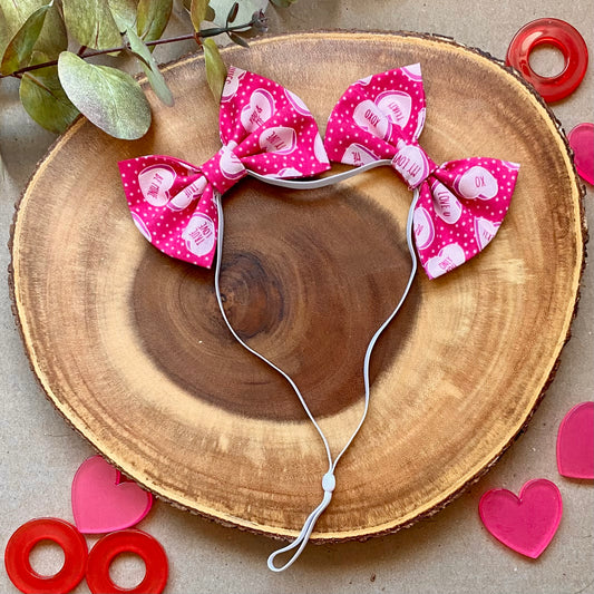 Candy Hearts Double Bows