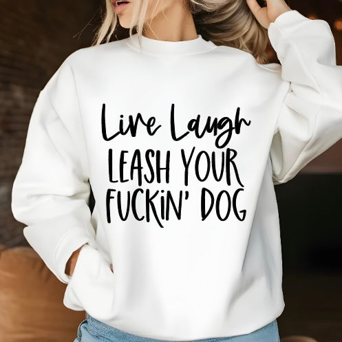 Live, Love, Leash Crewneck