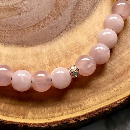 Rose Quartz Beaded Collar