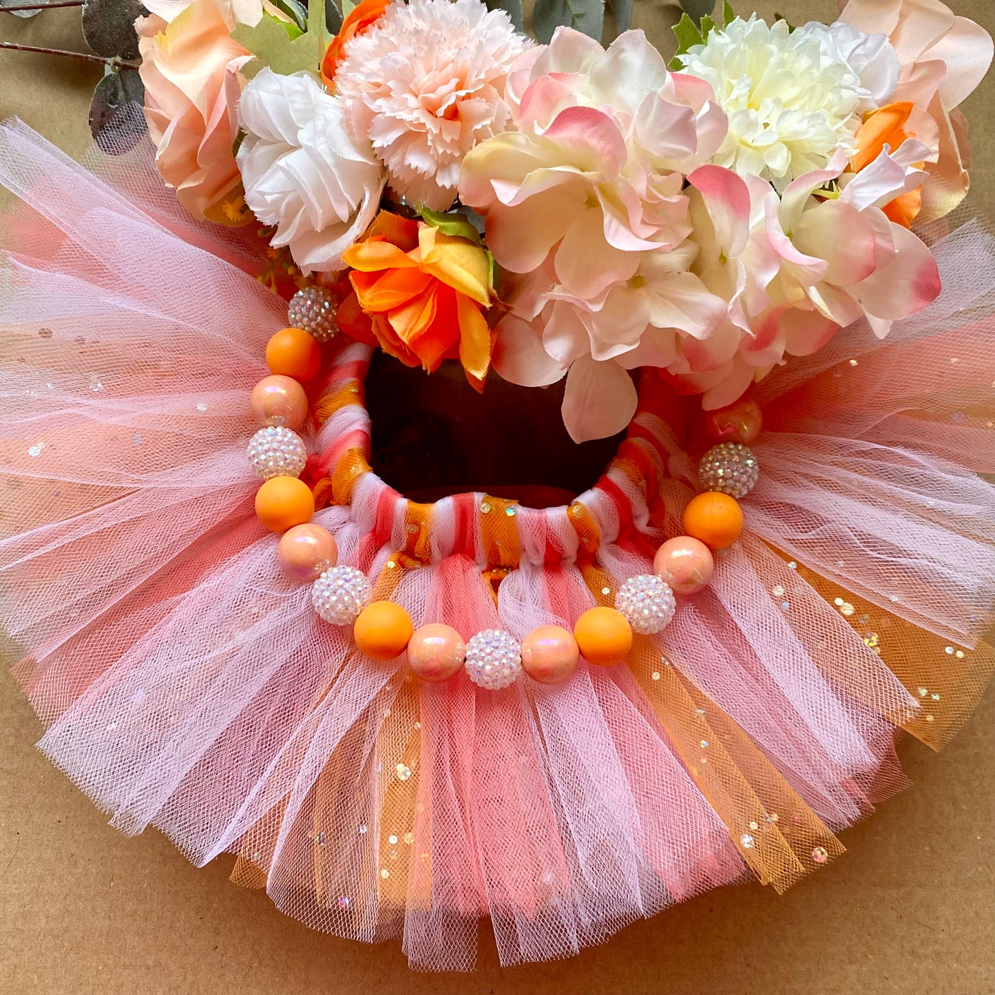 Peachy Keen Flower Crown