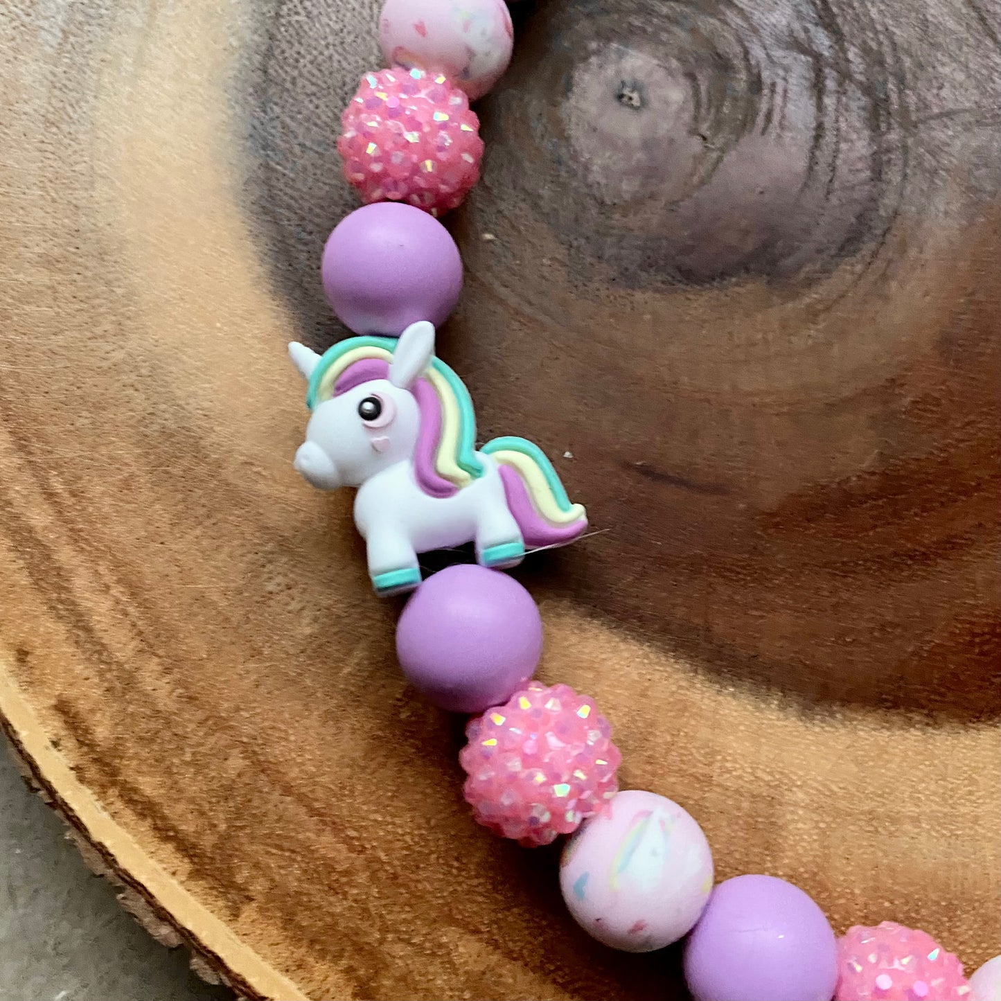 My Little Unicorn Dog Beaded Collar