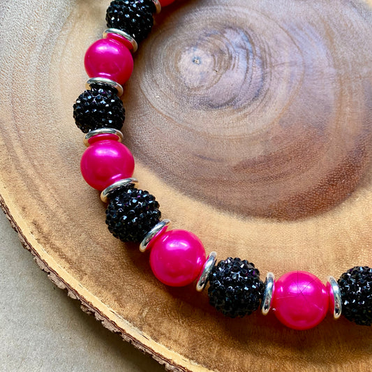 Rock 'n Roll Chic Bubblegum Dog Beaded Collar