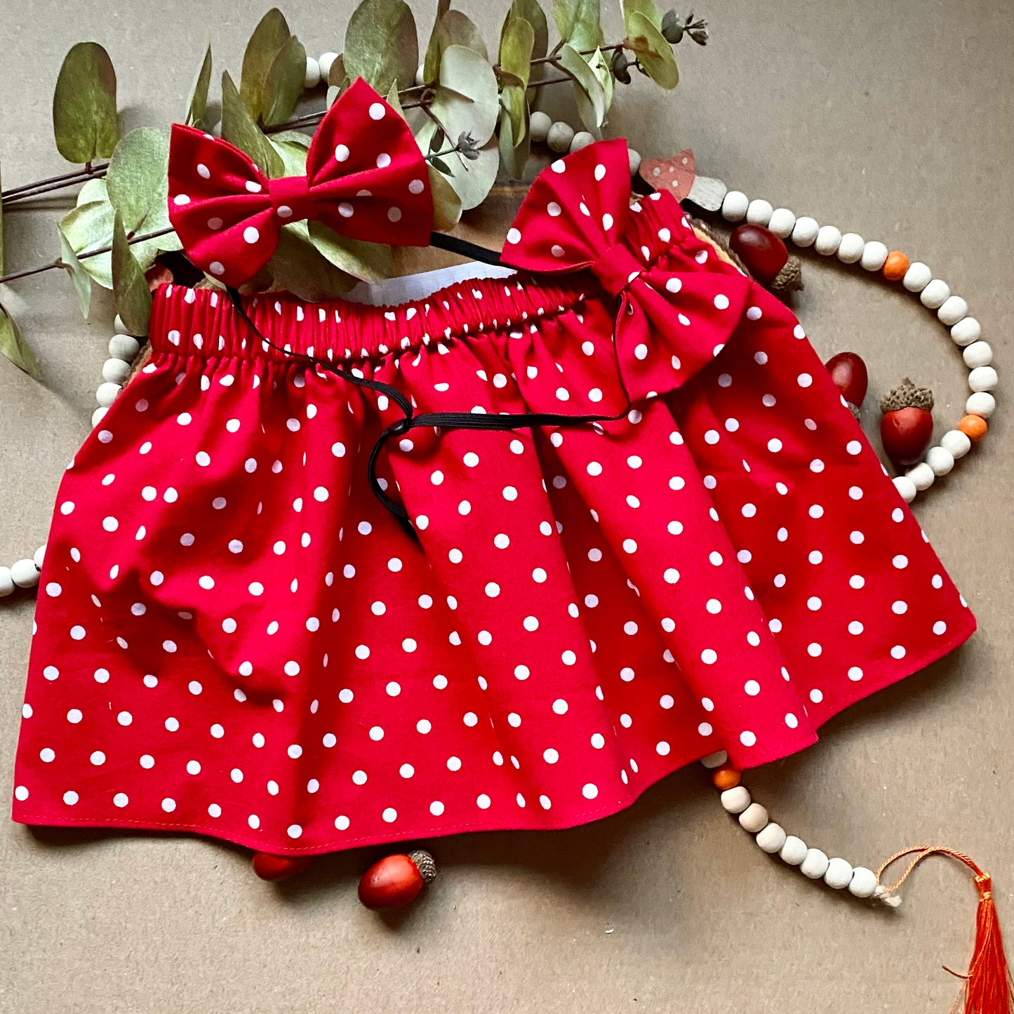 Red Polka Dot Build-a-Skirt