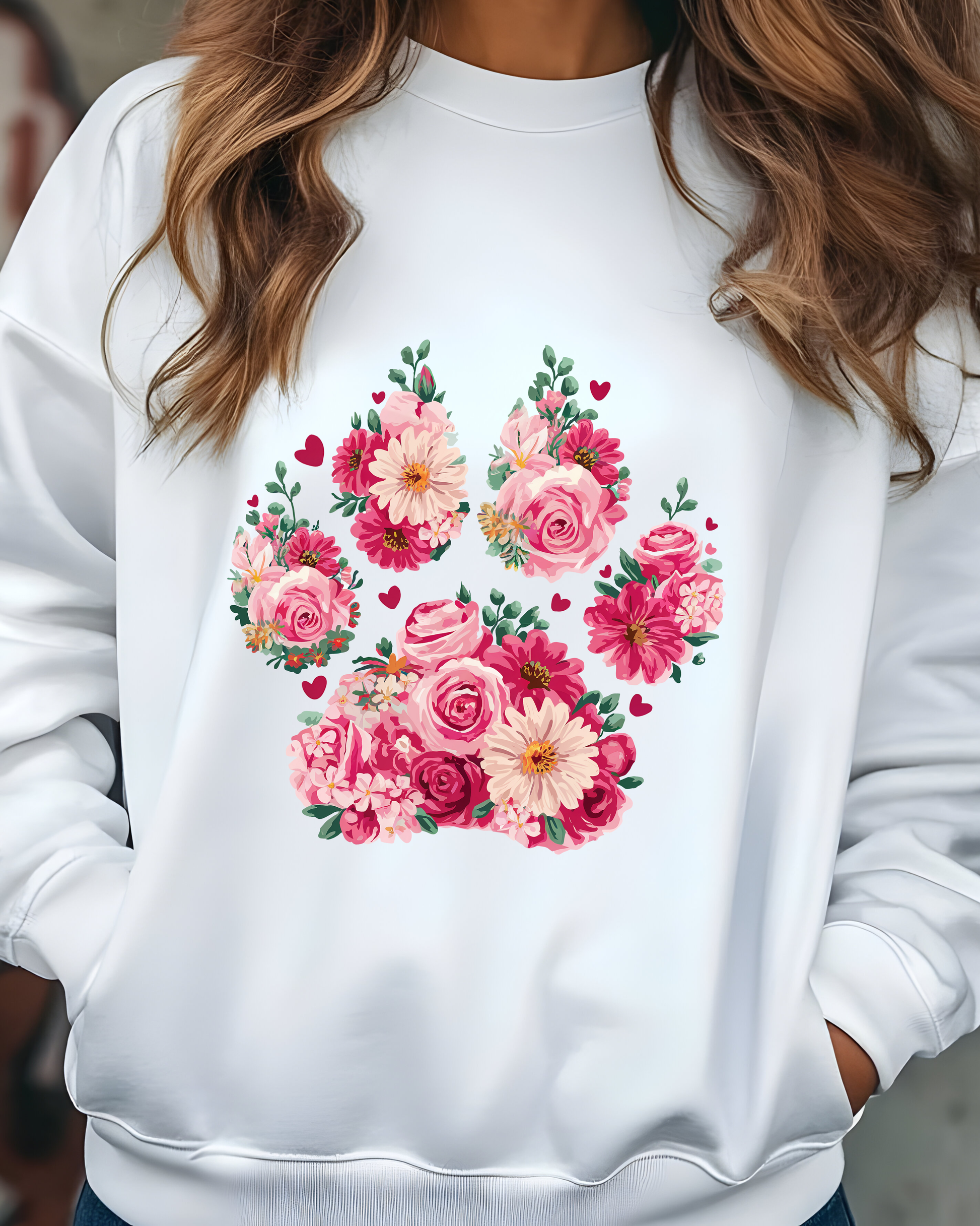 Flower Pawer Crewneck - Bully Love Boutique