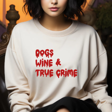 Dogs & True Crime Crewneck