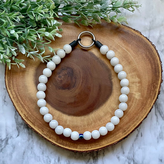 White Jade Beaded Collar