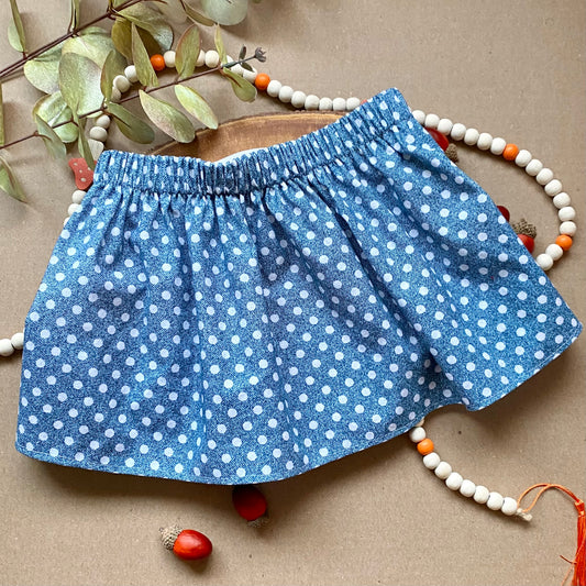 Denim Polka Dot Build-a-Skirt