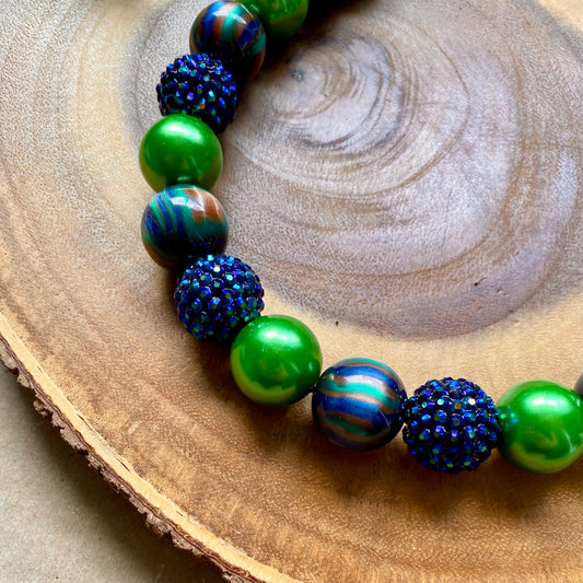 Logan Berry Bubblegum Dog Beaded Collar