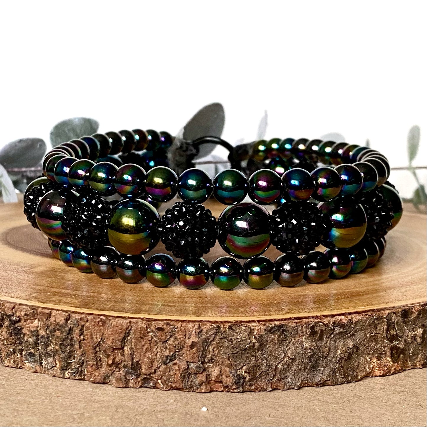 Zombie Blood 3 String Beaded Collar