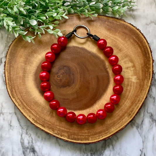 Cherry Beaded Collar