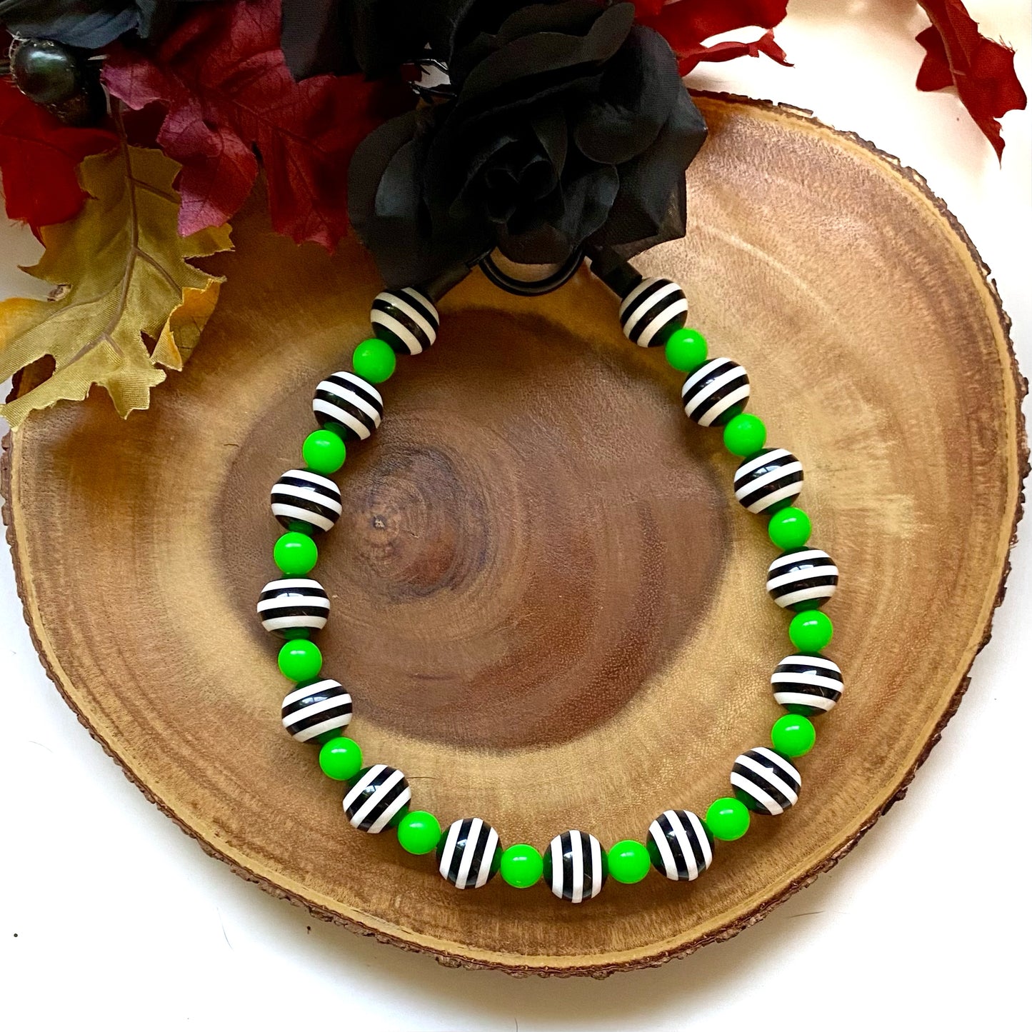 Beetlejuice Lover Beaded Collar