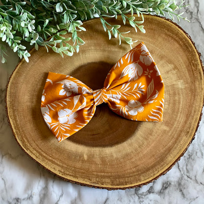 Beach Flowers Bowtie & Head Bow